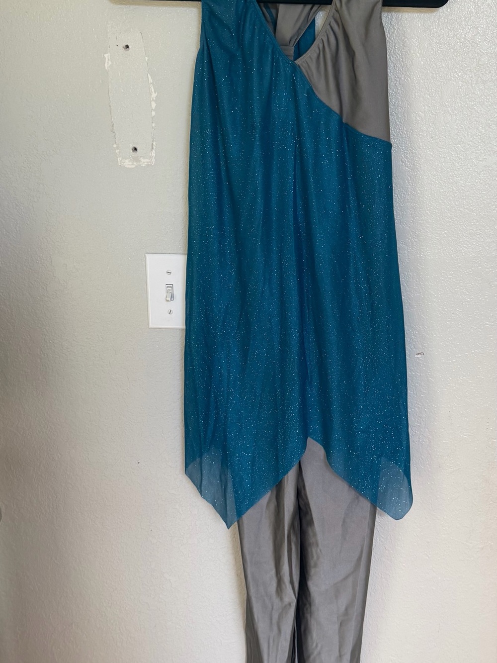 Teal and Gray Women’s Sparkle Jumpsuit